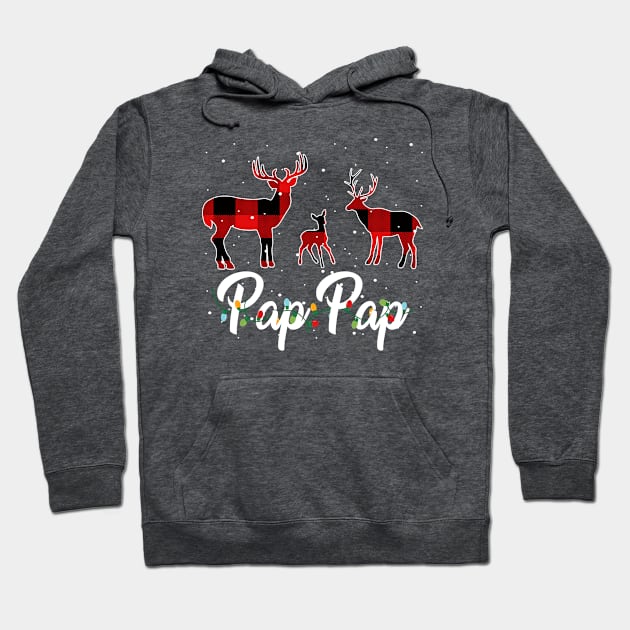 Pap Pap Reindeer Plaid Pajama Shirt Family Christmas Hoodie by intelus